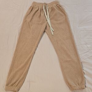 Cozy Tan Jogger Pants